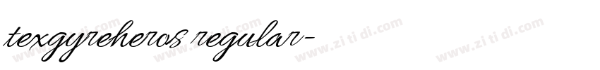 texgyreheros regular字体转换